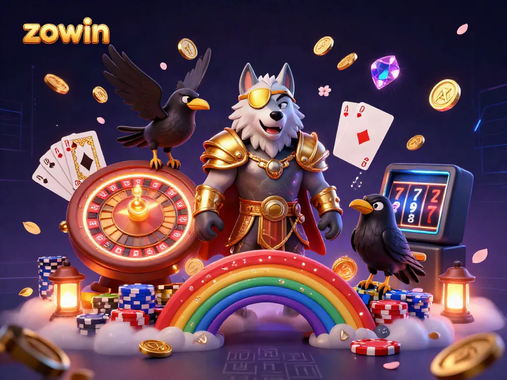 Engage with the thrilling action of zowin by playing on a vibrant 3D Norse-themed casino setting.