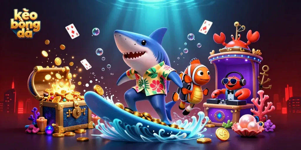 Experience thrilling kèo bóng đá action with playful 3D characters diving into treasure!