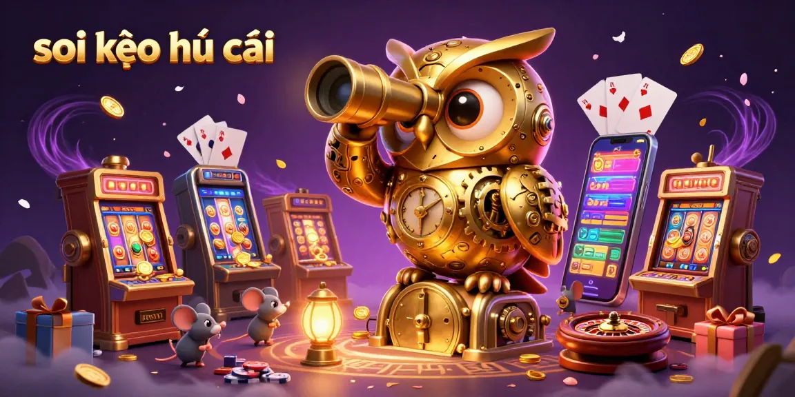 Engage with the thrilling world of soi kèo nhà cái in this vibrant 3D casino illustration.