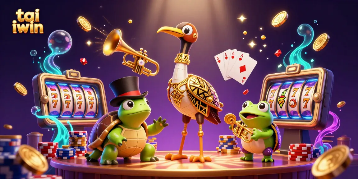 Experience the thrill of tai iwin with a vibrant casino scene featuring dynamic characters and gaming elements.