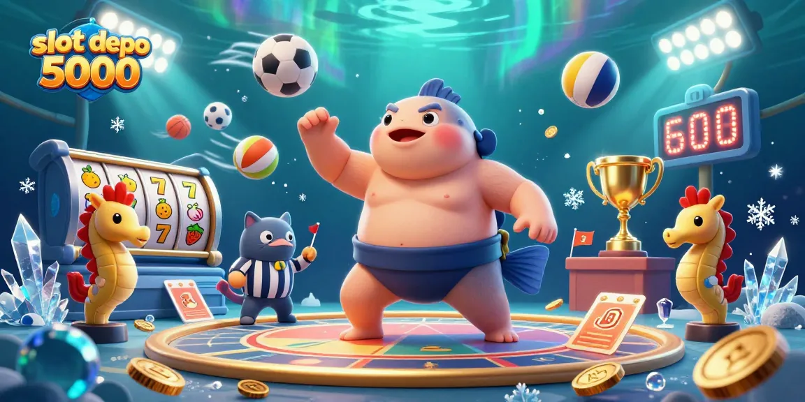 Experience the thrill of slot depo 5000 with underwater characters and casino fun!