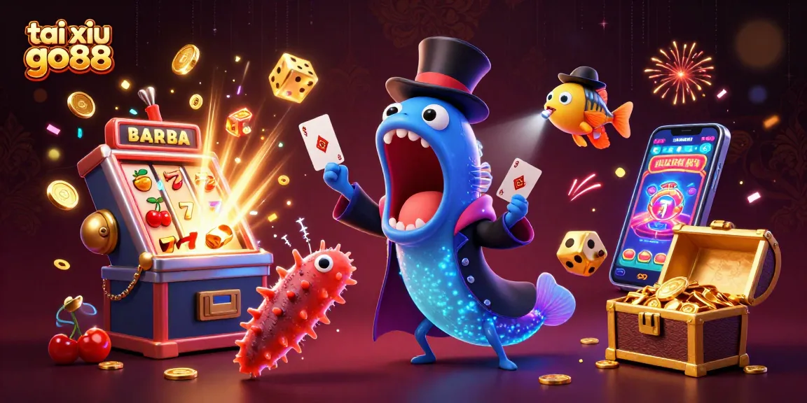 Engage in the thrilling world of tai xiu go88 with vibrant visuals showcasing dynamic casino elements and characters.