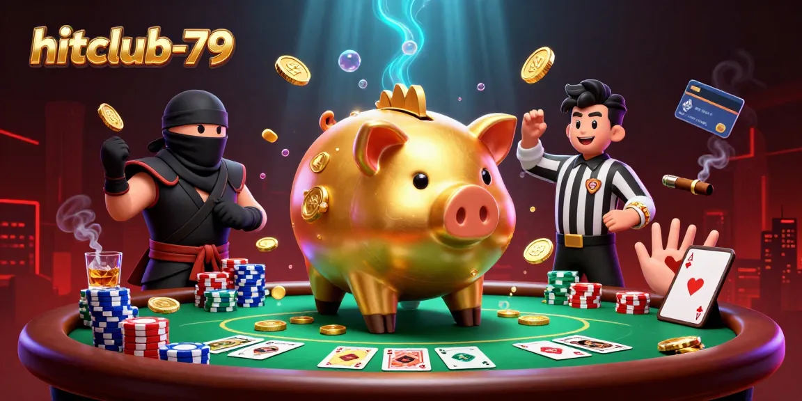 Engage with the thrill of hitclub-79 as golden coins rain down in this vibrant casino showdown.